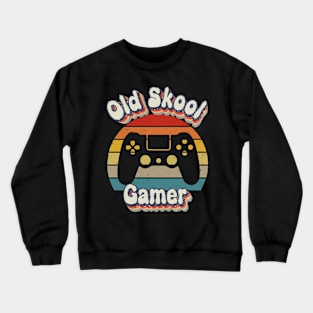 Old Skool Vintage Gamer Shirt Crewneck Sweatshirt